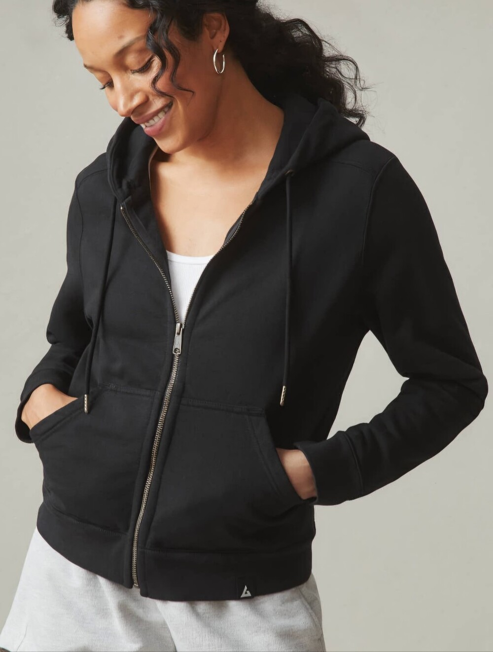 American Giant Women's XS Full Zip Hoodie Sweatshirt Pockets NWOT